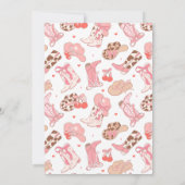 Hippie Preppie Cowgirl Invitation d'anniversaire (Dos)