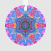 Hippie psychédélique bleu rose et jaune (dos)