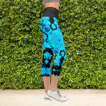 Hippie psychédélique Leggings bleu et noir<br><div class="desc">Ce kaléidoscope psychédélique présente un bleu et un noir éclatants.</div>