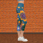 Hippie psychédélique Orange Bleu et Légendes Verte<br><div class="desc">Ce kaléidoscope psychédélique est orangé,  bleu et vert.</div>