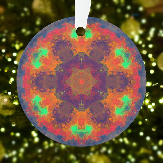 Hippie psychédélique violet orange et vert
