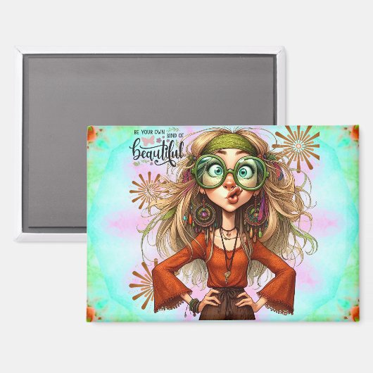 Hippie Quirky Magnet (Recto/Verso)
