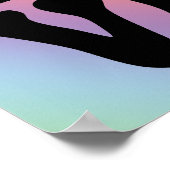 Hippie Rainbow Love Text Poster (Hoek)