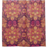 Hippie Rétro : Chemin Rose Voyage Douche Rideau (Devant)