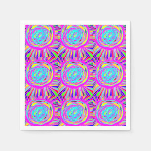 Hippie Retro chill out abstracte kunst Servet