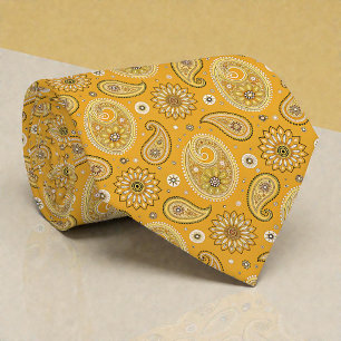 Hippie Retro Gele Paisley Das