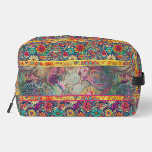 Hippie rétro : Sac de toilette d'Imaginaire à fleu