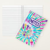 Hippie Retro Tie Dye Notitieboek (Binnen)