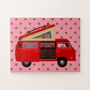 HIPPIE RETRO VAN JIGSAW PUZZLE FACILE