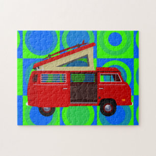 HIPPIE RETRO VAN JIGSAW PUZZLE LEGPUZZEL