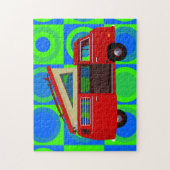 HIPPIE RETRO VAN JIGSAW PUZZLE LEGPUZZEL (Verticaal)