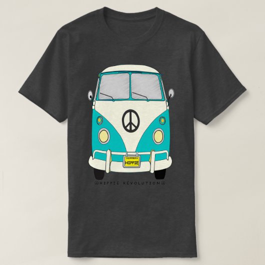 Hippie Revolution Zee schuim T-shirt (Design voorkant)