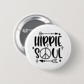 Hippie Ronde Button 5,7 Cm (Voorkant /achterkant)