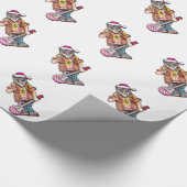 Hippie Santa Cadeaupapier (Hoek)