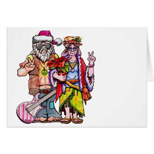 Hippie Santa Couple (Voorkant Horizontaal)