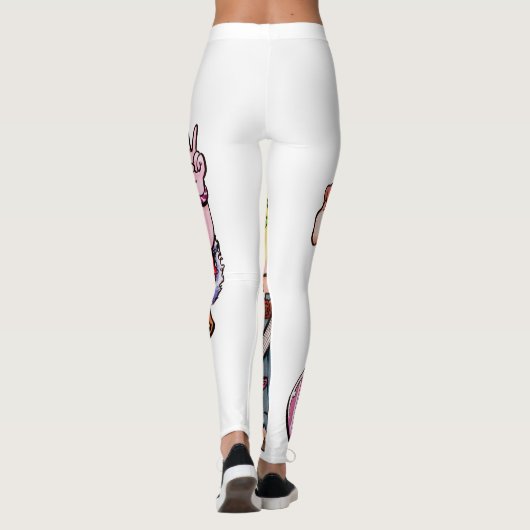 Hippie Santa Couple Leggings (Achterkant)