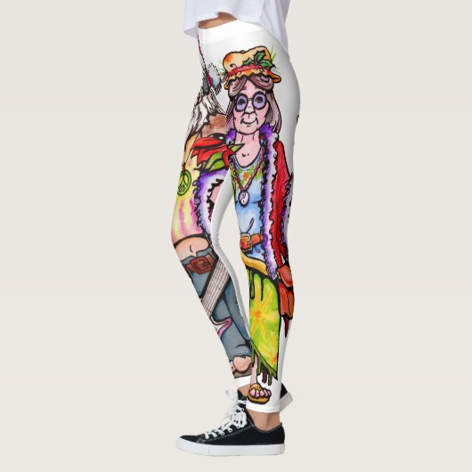 Hippie Santa Couple Leggings (Links)