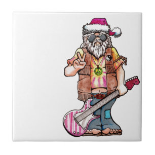 Hippie Santa Tegeltje