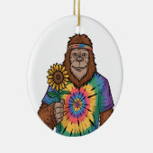 Hippie Sasquatch Keramisch Ornament (Rechts)