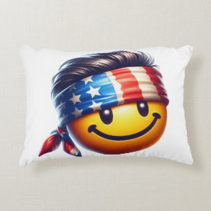 Hippie Smiley Gezicht Accent Kussen