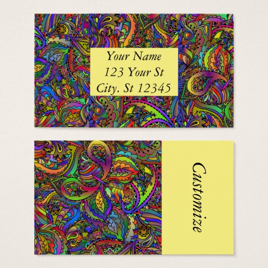 Hippie Super Conception psychédélique Thunder_Cove (Devant & derrière)