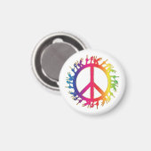 Hippie-symbool 60s Sign Magnet 60s Magneet (Voorkant / Achterkant)