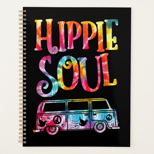 Hippie Tie Dye Van Hippie Soul Planner (Voorkant)