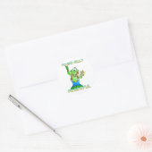 Hippie Toad Ronde Sticker (Envelop)