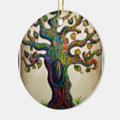 Hippie Tree Keramisch Ornament (Links)
