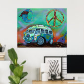 Hippie Trip Poster (Thuiskantoor)