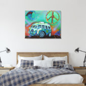 Hippie Trip Verpakt Canvas (Insitu (Slaapkamer))