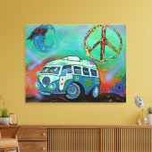 Hippie Trip Verpakt Canvas (Insitu (Woonkamer))
