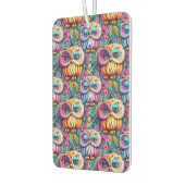 Hippie Trippy Psychedelische Kleurrijke Uil Luchtverfrisser (Links)