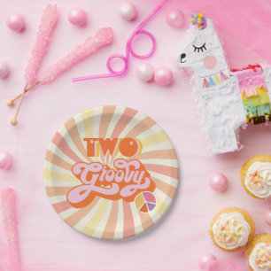 Hippie Two Groovy Papieren Bordje