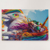 Hippie Unicorn Legpuzzel (Horizontaal)