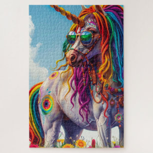 Hippie Unicorn Legpuzzel