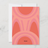 Hippie vacances Noël Retro Père Noël Carte de vaca (Dos)