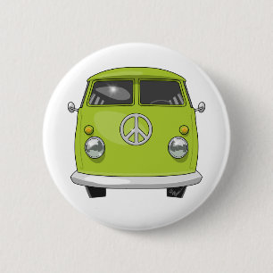 Hippie Van 1960 Ronde Button 5,7 Cm