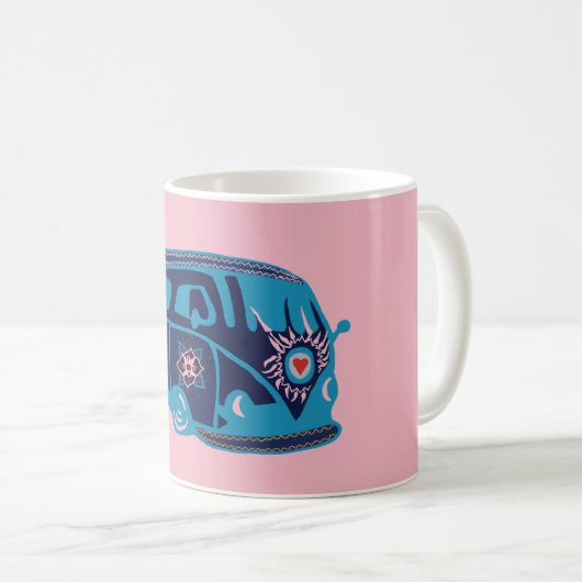 Hippie Van 325 ml Classic Witte Mok (Voorkant rechts)