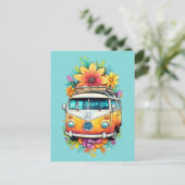 Hippie Van Briefkaart (Staand voorkant)