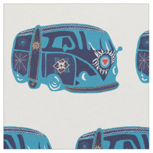 Hippie Van Custom Combed Cotton (56-inch breedte) Stof