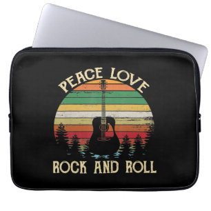 Hippie Van Flower Bus Peace Love Laptop Sleeve
