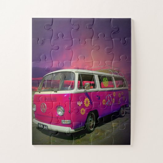 HIPPIE VAN PUZZLE EASY LARGE PEICE JIGSAW PUZZLE LEGPUZZEL (Verticaal)
