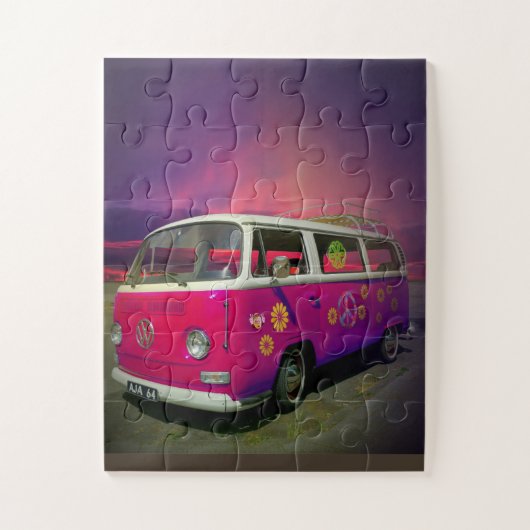 HIPPIE VAN PUZZLE LEGPUZZEL (Verticaal)