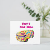 hippie van retro hoe ik rol briefkaart (Staand voorkant)