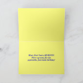 Hippie Verjaardag 70e Groovy Stropdas-Dye Kaart (Binnen)