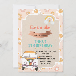 Hippie vijf is een vibe uitnodiging