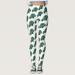 Hippie voiture Dessin Leggings personnalisés