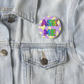 Hippie Vraag me Button (In situ)