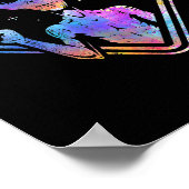 Hippie Vredesbord Buitenruimte Gift Alien Poster (Hoek)